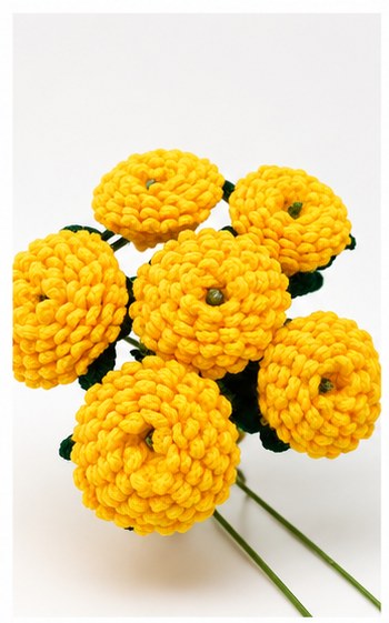 Marigold Crochet Bouquet